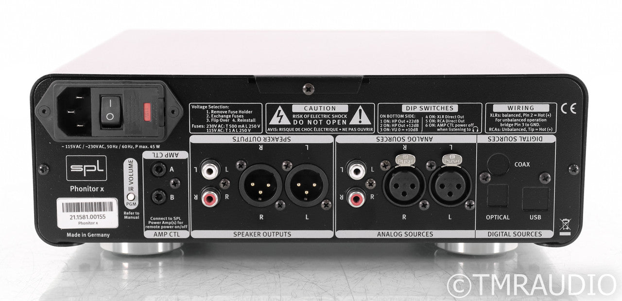 SPL Phonitor X Headphone Amplifier / Preamplifier; Silver
