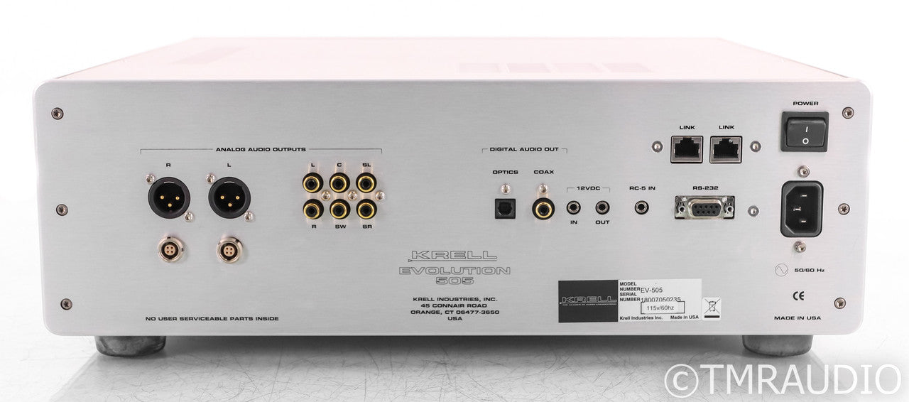 Krell Evolution 505 SACD / CD Player; EV-505; Silver; Remote
