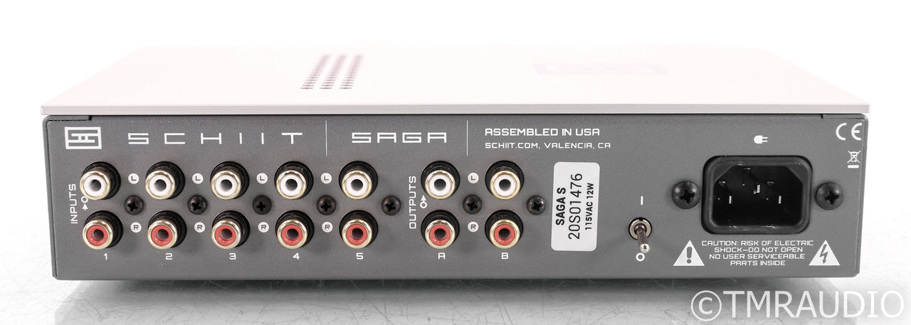 Schiit Saga S Stereo Preamplifier; Silver; Remote