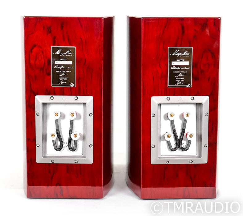 Triangle Duetto Magellan Bookshelf Speakers; Mahogany Pair