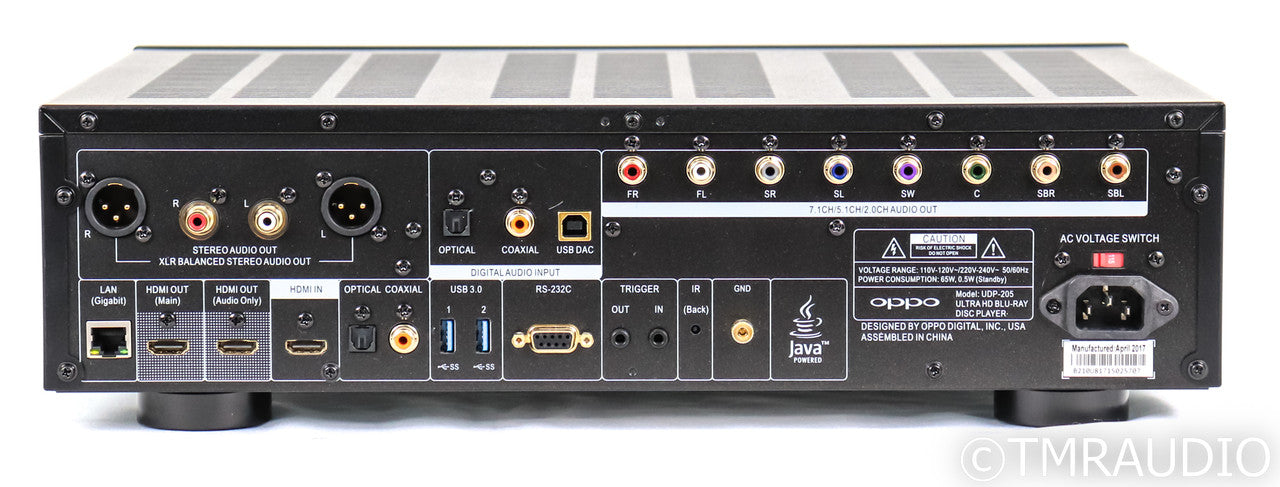 Oppo UDP-205 Universak 4K UHD Blu-Ray Player; Remote