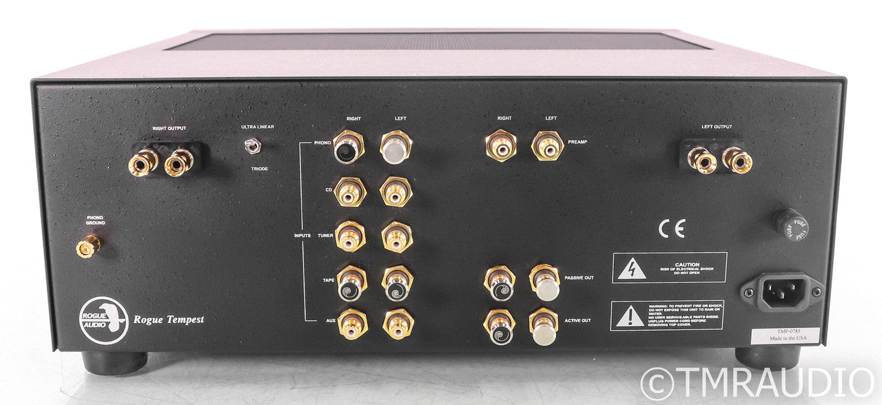 Rogue Audio Tempest II Super Magnum Tube Integrated Amplifier; Silver; Remote