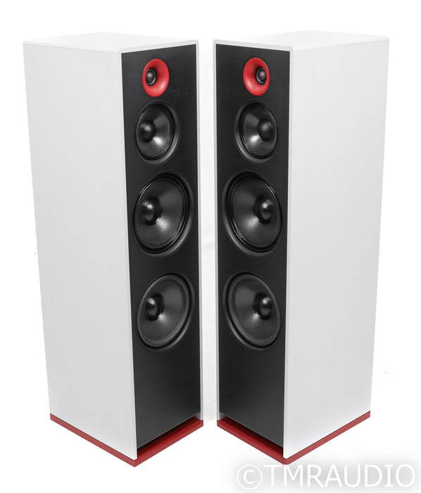 Stenheim Alumine 3 Floorstanding Speakers; Gray & Red Pair