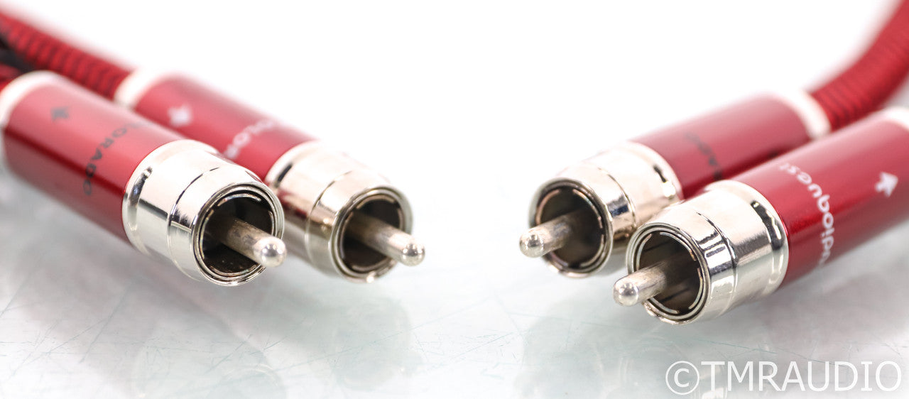 AudioQuest Colorado RCA Cables; 1m Pair Interconnects; 72v DBS
