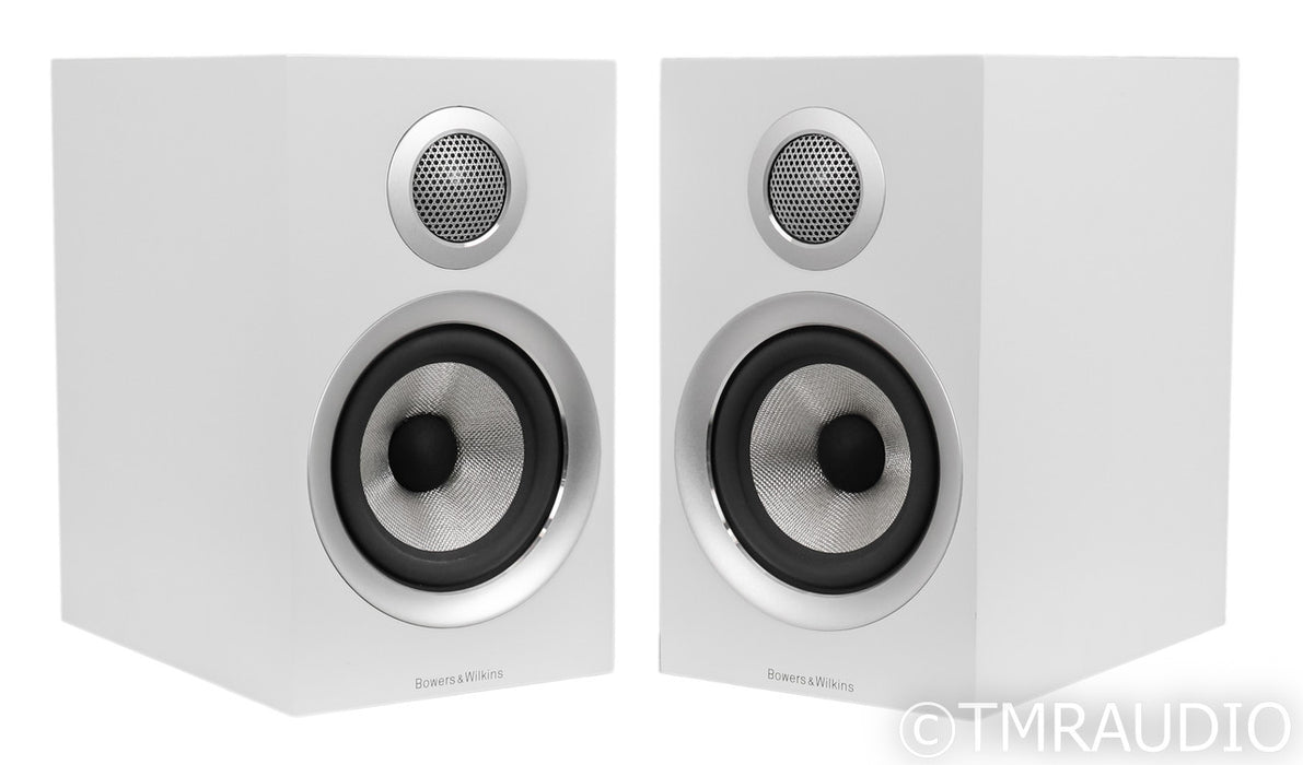 B&W 707 S2 Bookshelf Speakers; S-2; Satin White Pair