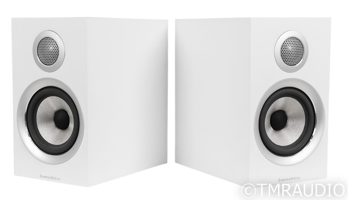 B&W 707 S2 Bookshelf Speakers; S-2; Satin White Pair