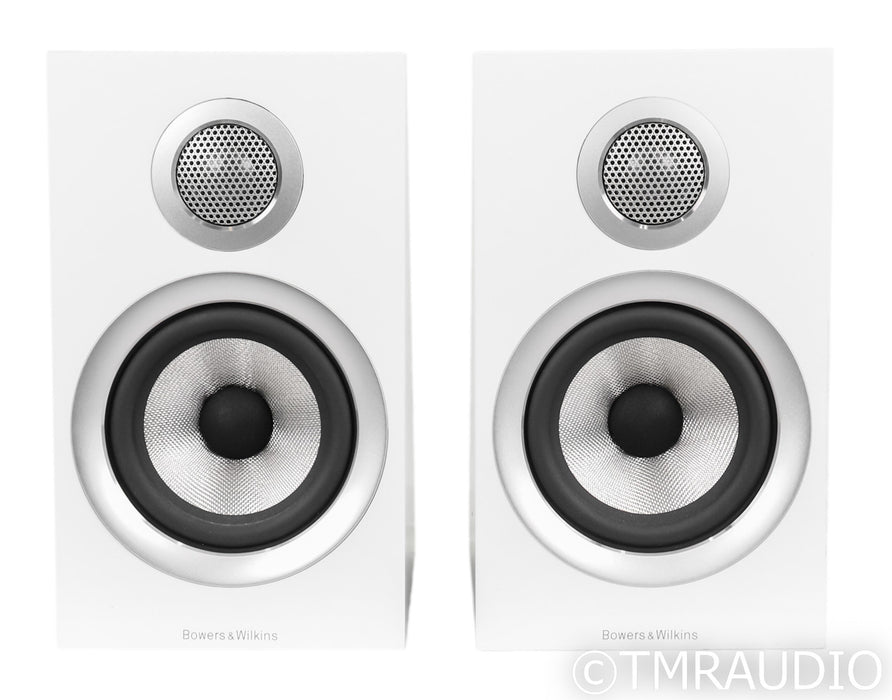 B&W 707 S2 Bookshelf Speakers; S-2; Satin White Pair