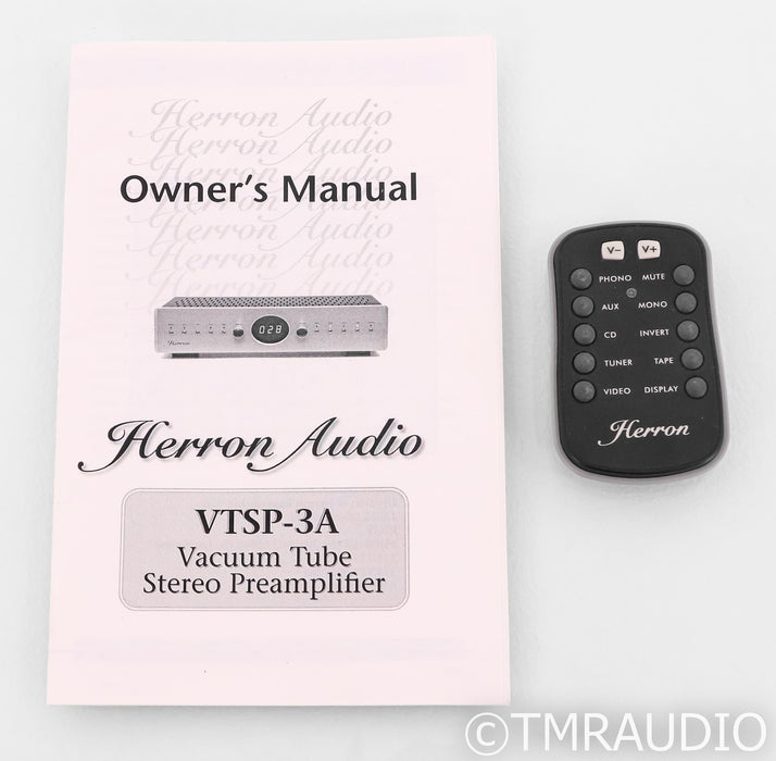 Herron Audio VTSP-3A Stereo Tube Preamplifier; Remote; VTSP3A; Silver
