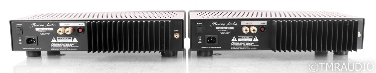 Herron Audio M1 Mono Power Amplifier; Silver Pair