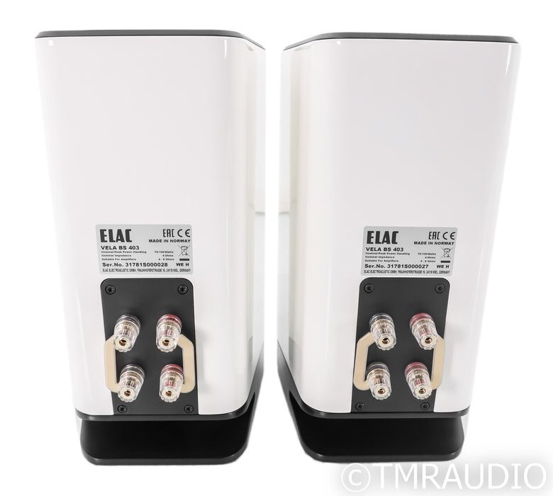 ELAC Vela BS 403 Bookshelf Speakers; White Pair
