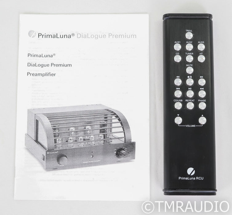 PrimaLuna DiaLogue Premium Stereo Tube Preamplifier; Remote; Black