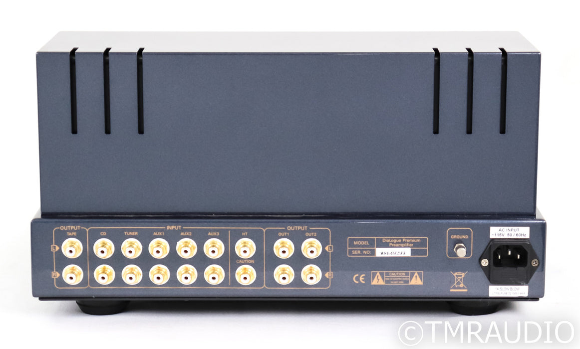 PrimaLuna DiaLogue Premium Stereo Tube Preamplifier; Remote; Black