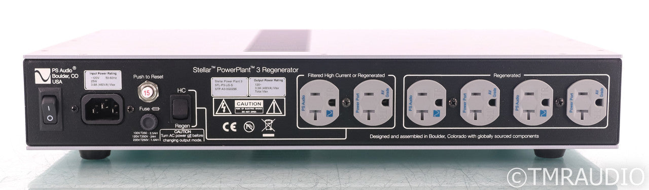 PS Audio Stellar PowerPlant 3 AC Power Line Regenerator; Remote; Silver (Used)