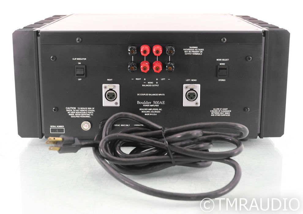 Boulder 500AE Dual Mono Power Amplifier; 500-AE; Black