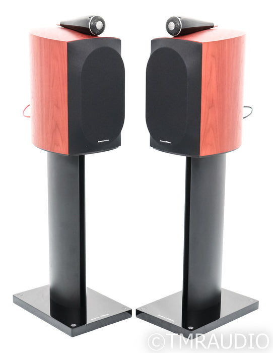 B&W 805 D3 Bookshelf Speakers; Rosewood Pair w/ Stands; 805D3
