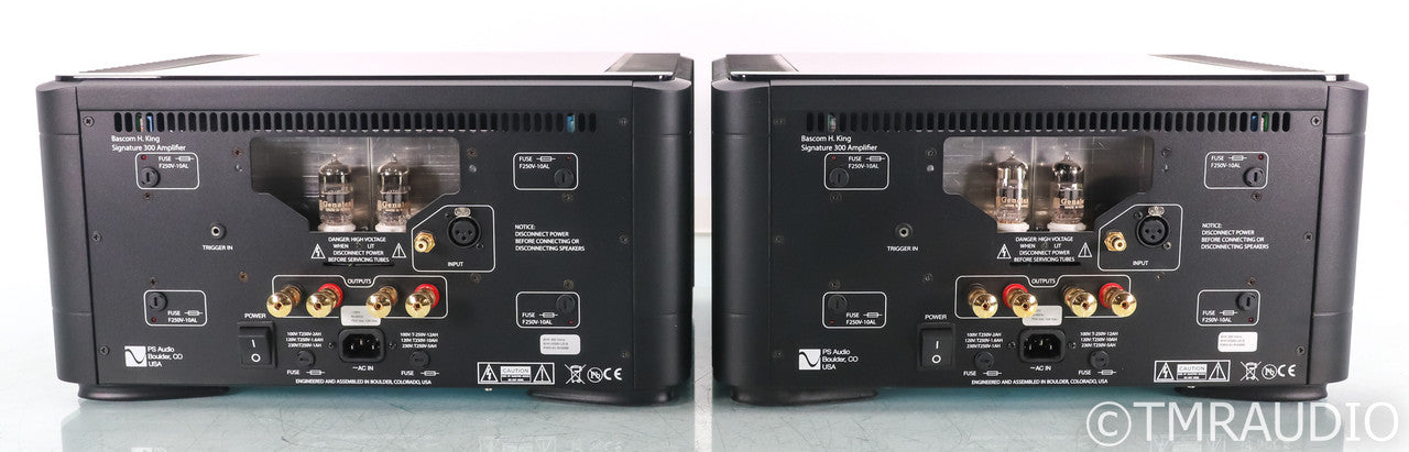 PS Audio BHK Signature 300 Mono Tube Hybrid Power Amplifier; Black Pair (Used)