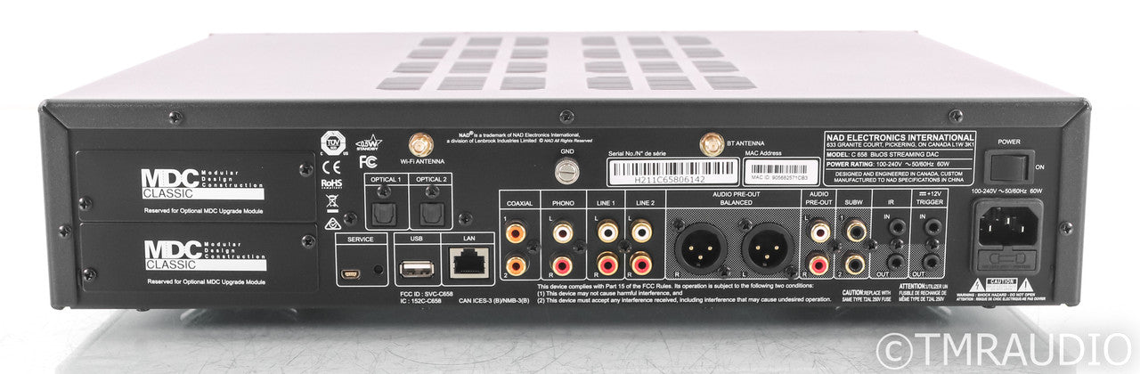 NAD C658 Wierless Streaming DAC; D/A Converter; Remote; BluOS