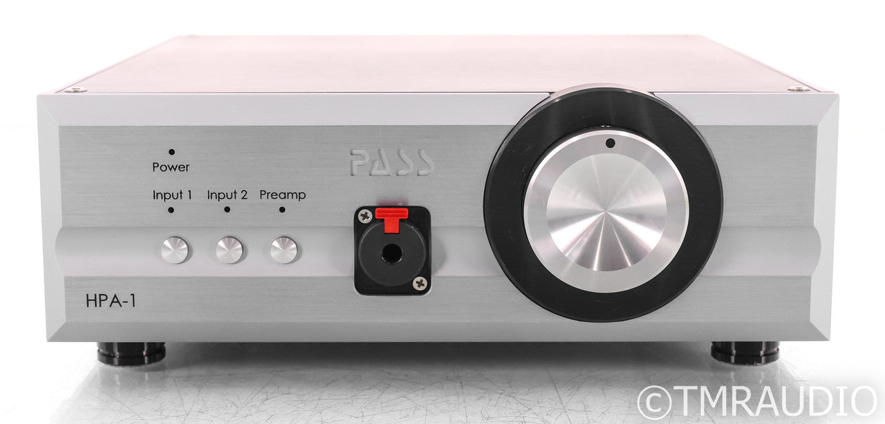 Pass Labs HPA-1 Headphone Amplifier; HPA1; Silver