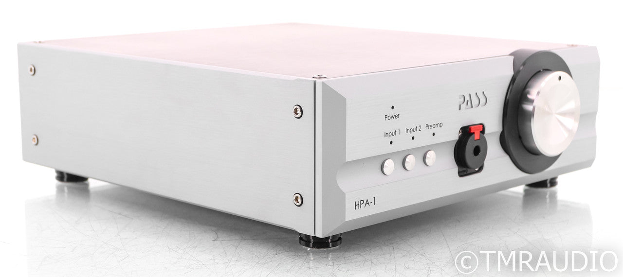 Pass Labs HPA-1 Headphone Amplifier; HPA1; Silver