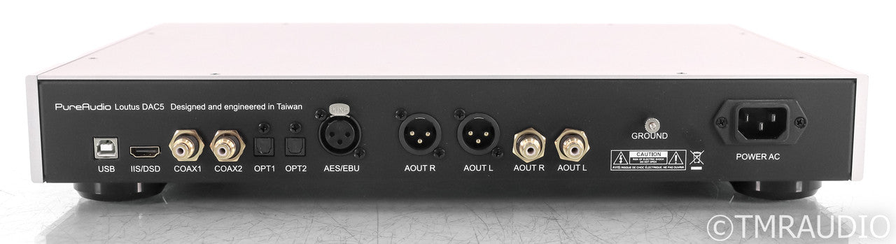 PureAudio Lotus DAC5 DAC; D/A Converter; Silver; Remote