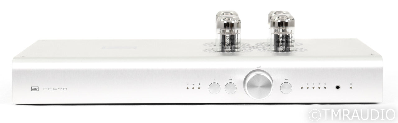 Schiit Freya Stereo Tube Hybrid Preamplifier; Remote; Silver