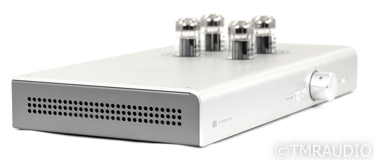 Schiit Freya Stereo Tube Hybrid Preamplifier; Remote; Silver