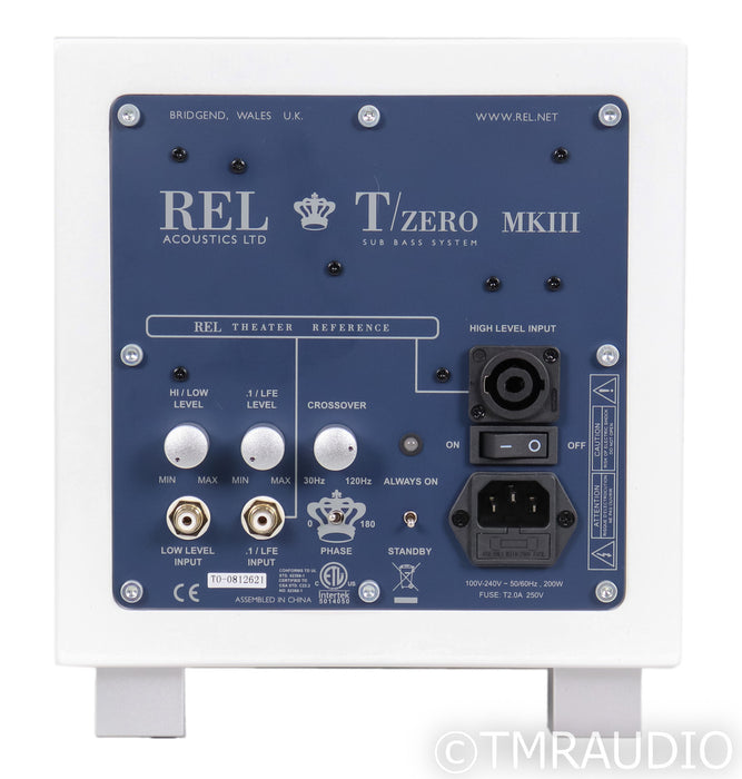 REL T/Zero MkIII 6.5" Powered Subwoofer; Piano White (Open Box)