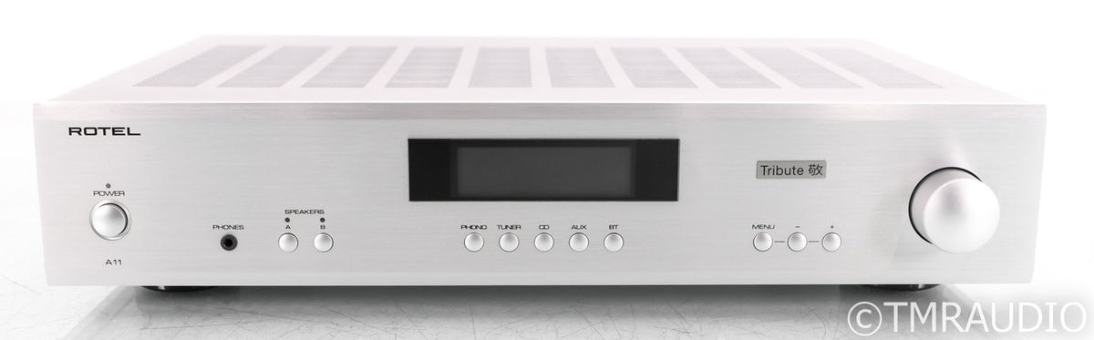 Rotel A11 Tribute Stereo Integrated Amplifier; Silver (Open Box