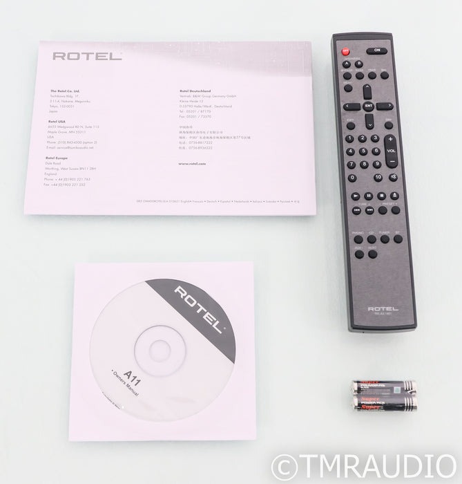 Rotel A11 Tribute Stereo Integrated Amplifier; Silver (Open Box)