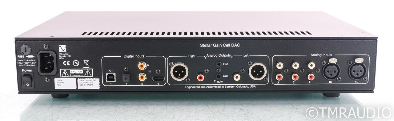 PS Audio Stellar Gain Cell DAC; D/A Converter; Black; Remote (Used)