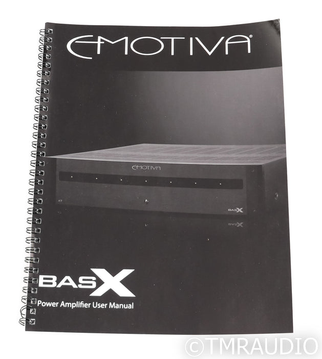 Emotiva BasX A4 4-Channel Power Amplifier; Black; A-4