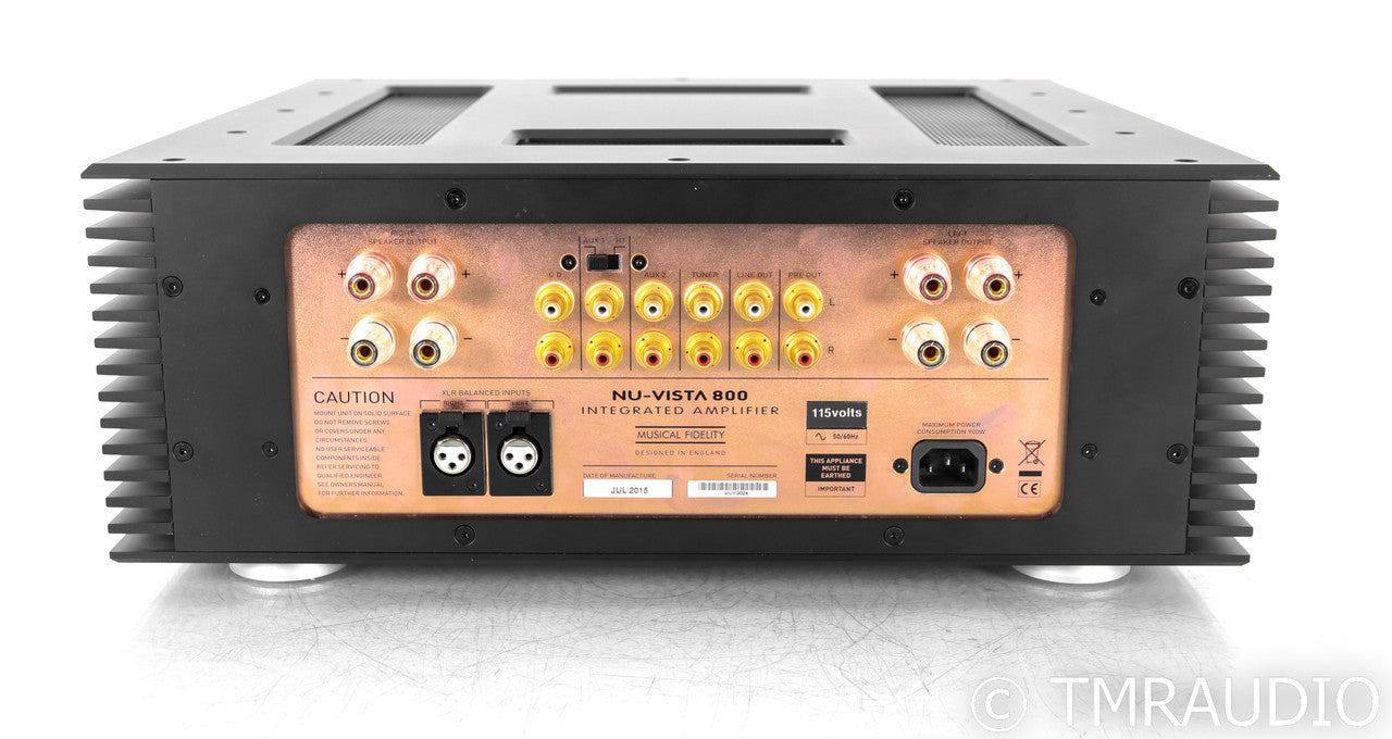 Musical Fidelity Nu-Vista 800 Stereo Integrated Amplifier; Silver; Remote