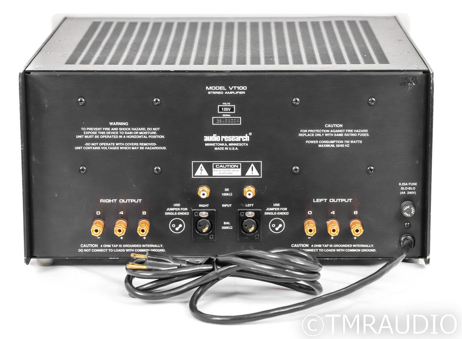 Audio Research VT1000 Stereo Tube Power Amplifier; Silver; VT-1000