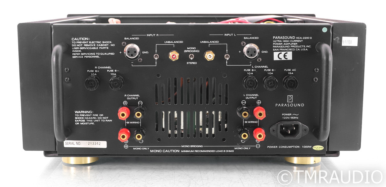 Parasound HCA-2200 MkII Stereo Power Amplifier; HCA2200; AS-IS (Parts Only)