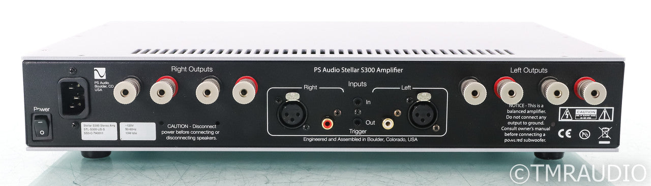 PS Audio Stellar S300 Stereo Power Amplifier; Silver (Used)
