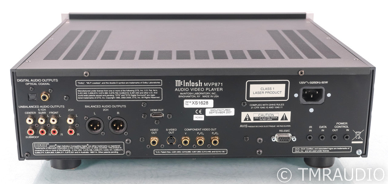 McIntosh MX120 SACD / CD / DVD Player; MX-120 (No Remote)
