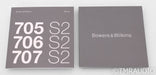 B&W 707 S2 Bookshelf Speakers; 707S2; Gloss Black Pair