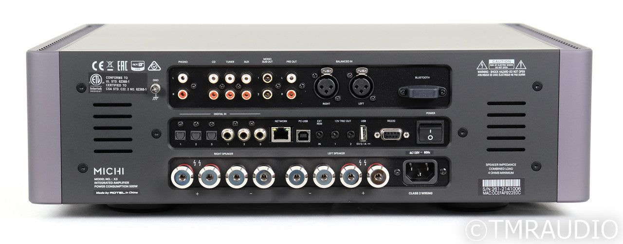 Michi X3 Stereo Integrated Amplifier; Remote; DAC; MM Phono; X-3 (Open Box)