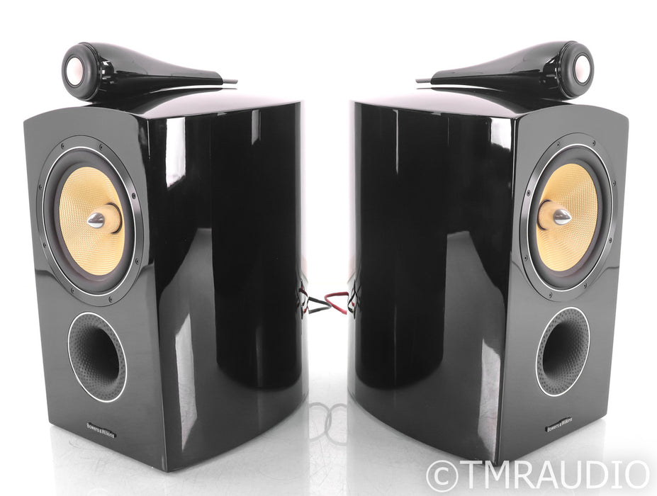 B&W 805 Diamond Bookshelf Speakers; Gloss Black Pair; D2