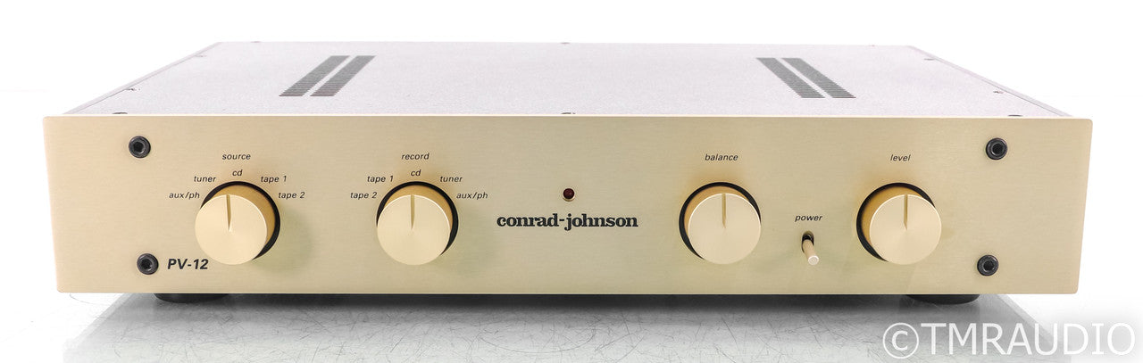 Conrad Johnson PV-12 Stereo Tube Preamplifier; PV12AL; Gold