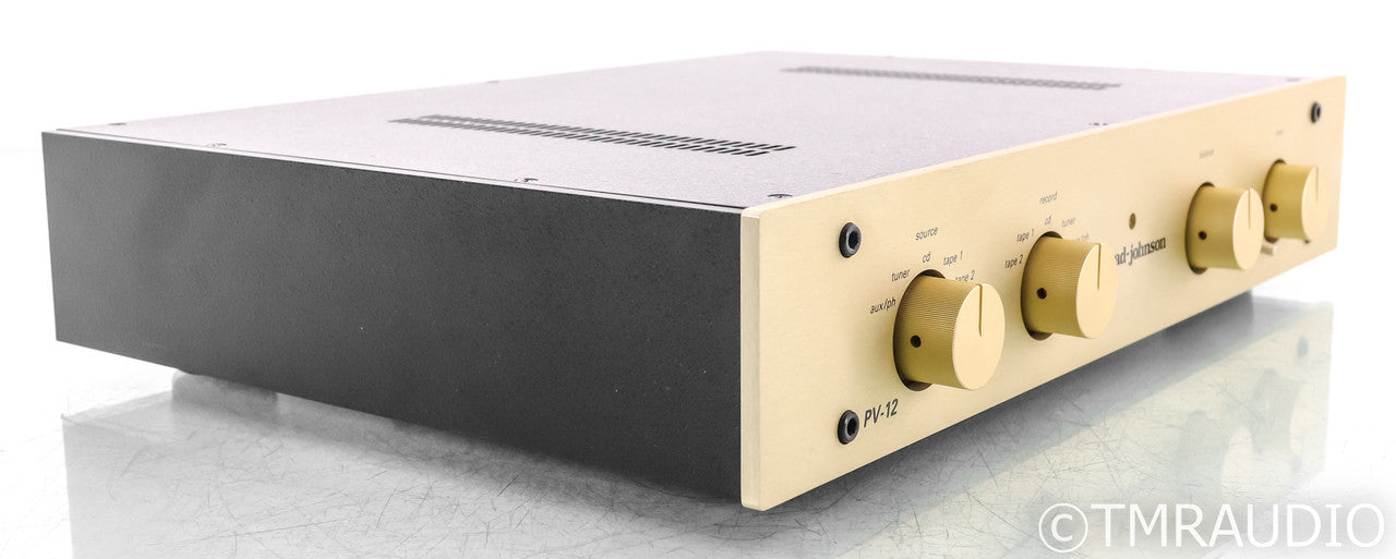 Conrad Johnson PV-12 Stereo Tube Preamplifier; PV12AL; Gold