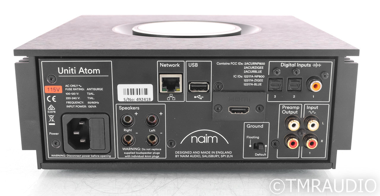 Naim Unit Atom Stereo Integrated Amplifier / Streamer; Bluetooth, Remote