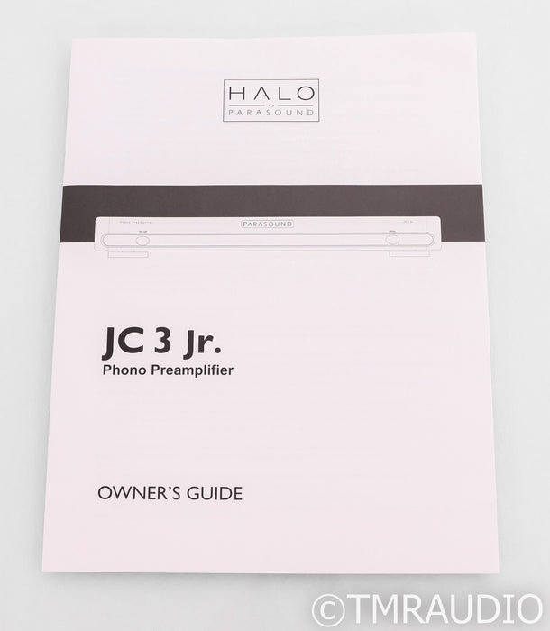 Parasound Halo JC3 Jr. MM / MC Phono Preamplifier; JC-3; Black