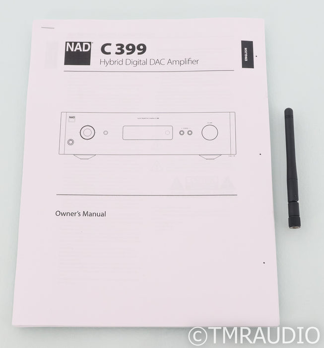 NAD C399 Stereo Integrated Amplifier; C-399; Remote; MM Phono; DAC