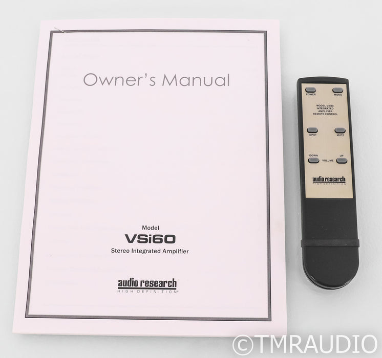 Audio Research VSi60 Stereo Tube Integrated Amplifier; VSi-60; Remote