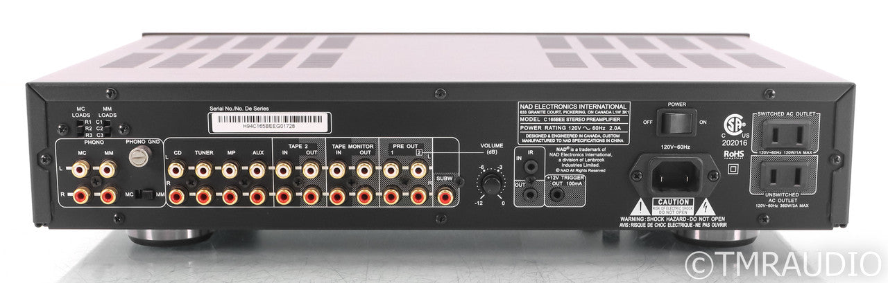 NAD C165BEE Stereo Preamplifier; C-165BEE; MM / MC Phono; Remote