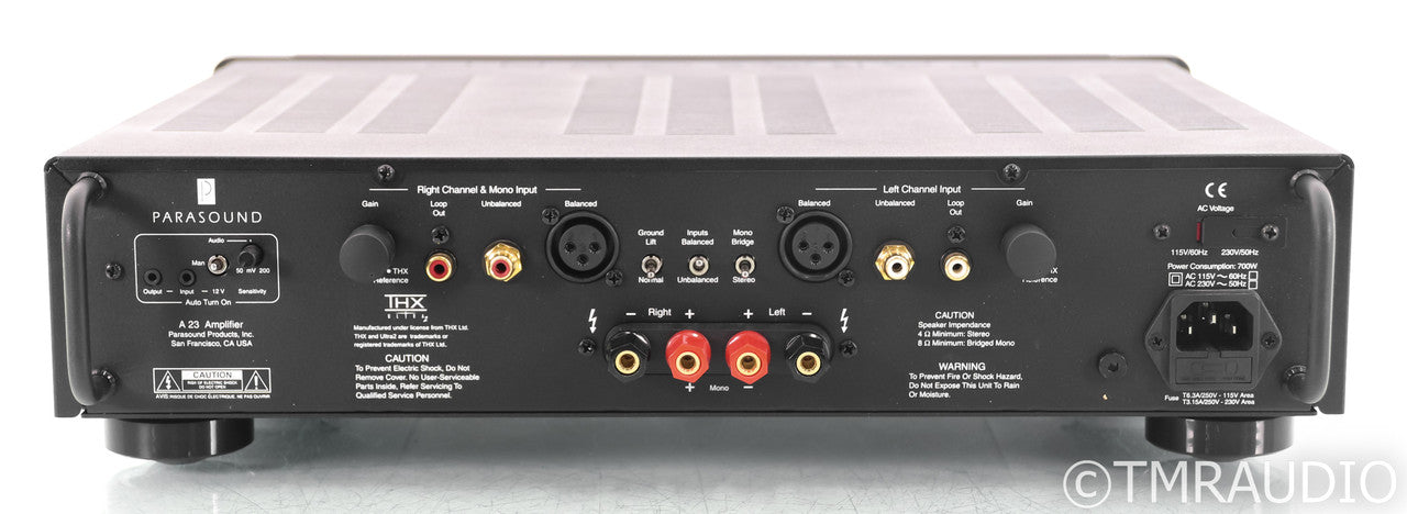 Parasound Halo A23 Stereo Power Amplifier; A-23; Black