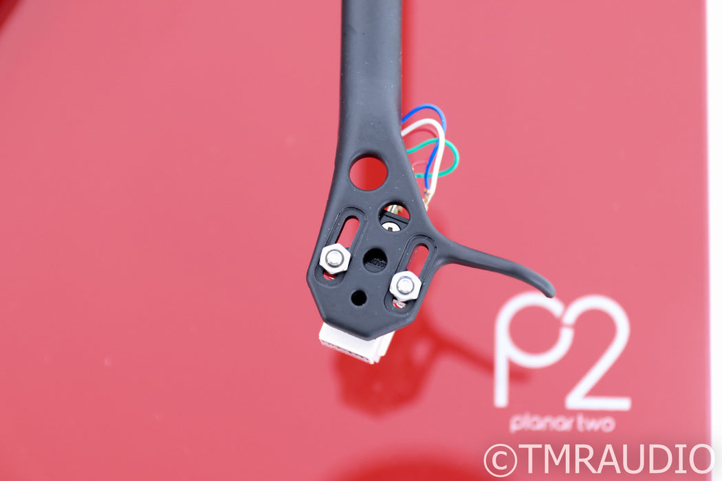 Rega Planar 2 Belt Drive Turntable; P2; Red; Carbon MM Cartridge