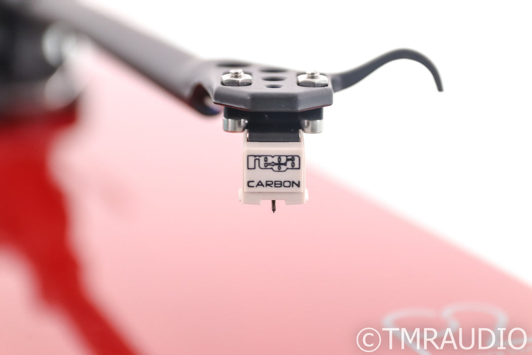 Rega Planar 2 Belt Drive Turntable; P2; Red; Carbon MM Cartridge