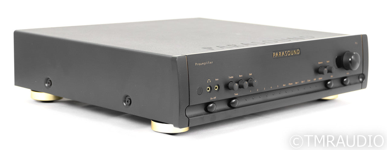 Parasound Halo P6 2.1 Channel Preamplifier; Black; Remote; MM / MC Phono